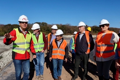Obra de depuraci&oacute;n de la planta El Pongo visitaron precandidatos del Frente Cambia Jujuy