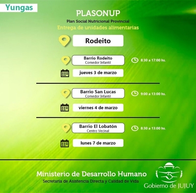 Comer en Casa: Entrega de unidades alimentarias en la regi&oacute;n Yungas