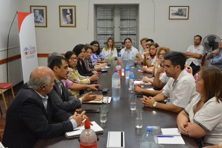 Diputados del bloque frente Cambia Jujuy recibieron a farmac&eacute;uticos