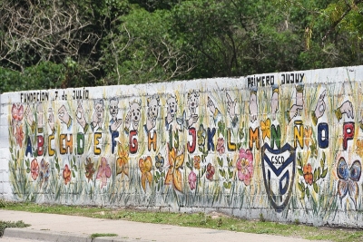 Inauguraron mural inclusivo en el Club Social Deportivo y Cultural Los Perales