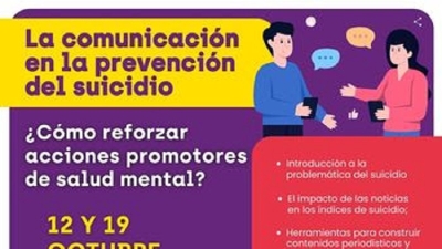 Capacitar&aacute;n a periodistas y comunicadores en el abordaje y prevenci&oacute;n del suicidio