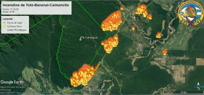 Combatir&aacute;n el frente directo del incendio en el Parque Nacional Calilegua