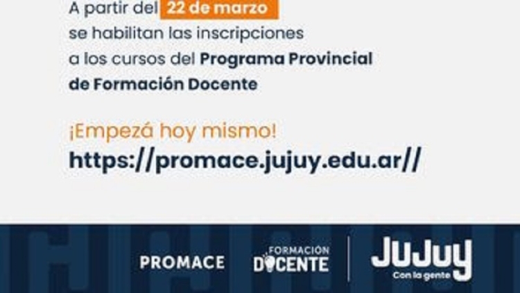 Habilitan inscripci&oacute;n a cursos gratuitos y con puntaje para toda la docencia de la provincia