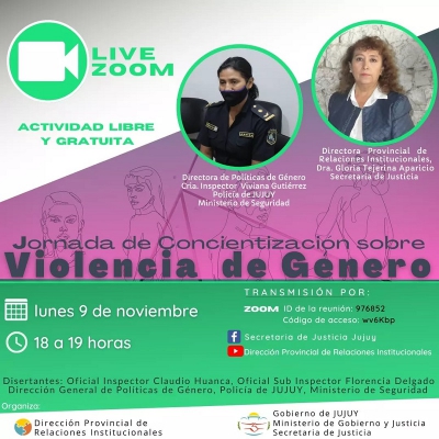 Jornada de concientizaci&oacute;n sobre violencia de genero