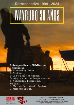 Wayruro celebra sus 30 a&ntilde;os de trabajo junto a Muestras, Festivales, Pantallas y espacios culturales.