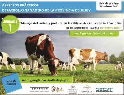 Invitan al ciclo de Webinar Ganaderos 2020