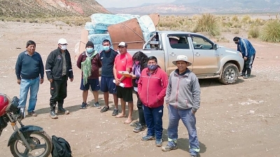 Asistencia para familias de Cusi Cusi afectadas por las crecidas de r&iacute;os