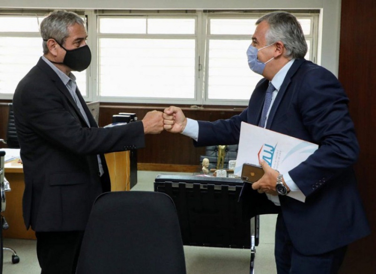 Morales convino con Naci&oacute;n fondos para viviendas y obras en Jujuy