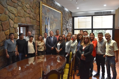 El vicegobernador Alberto Bernis recibi&oacute; a la nueva conducci&oacute;n de APL Jujuy