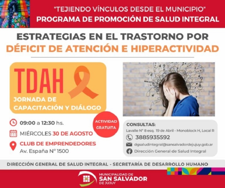 Invitan a jornada de capacitaci&oacute;n y di&aacute;logo sobre TDAH