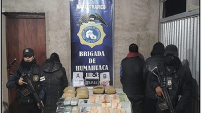 Se secuestraron m&aacute;s de 14 kilogramos de estupefacientes en la Puna