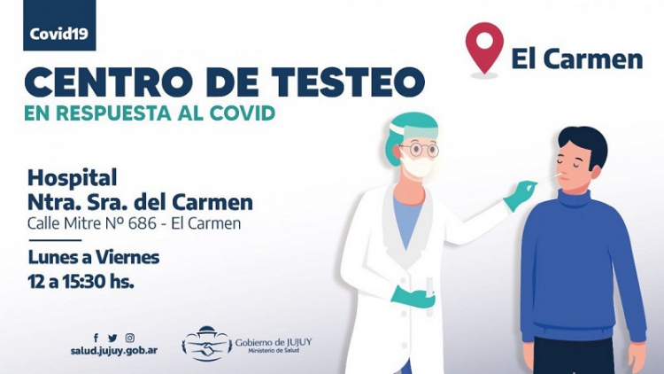 Covid-19. Entr&oacute; en funciones el Centro de Testeo de El Carmen