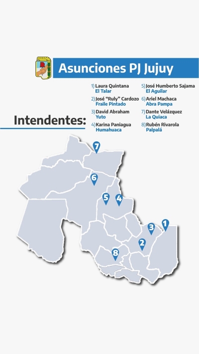 El Partido Justicialista es la segunda fuerza en Jujuy con 54 funcionarios en toda la provincia