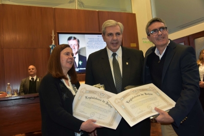 Carlos Haquim impuso el nombre &ldquo;prof. Jorge a. Bidondo&rdquo; a la biblioteca de la legislatura