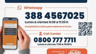 La solicitud de turnos por WhatsApp se habilita en el Hospital de Monterrico