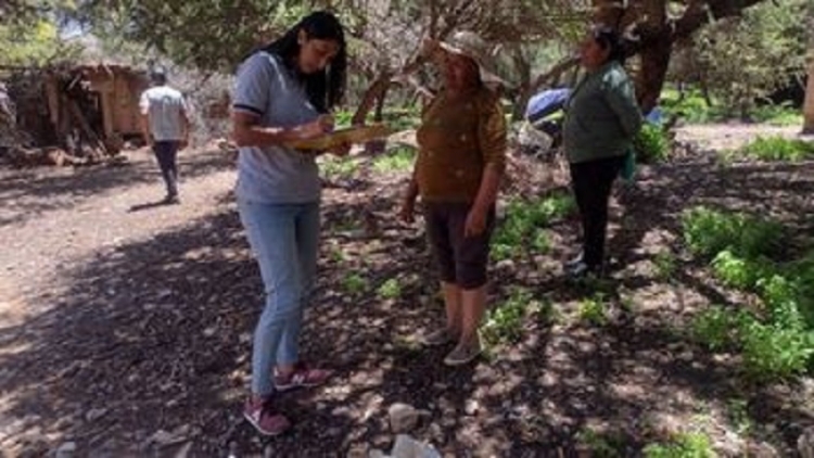 Temporal: Desarrollo Humano relev&oacute; a familias damnificadas por el temporal en Purmamarca y Humahuaca
