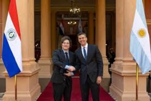 Milei en Paraguay: "La prosperidad llega con super&aacute;vit y desregulaci&oacute;n"