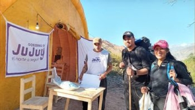 El Ministerio de Desarrollo Humano acompa&ntilde;a y asiste a peregrinos de Punta Corral