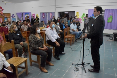 Positiva reuni&oacute;n con los vecinos del Barrio San Jos&eacute; por los 6 mil metros de la red troncal