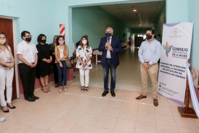 Morales inaugur&oacute; el 15&ordm; centro para v&iacute;ctimas de violencia de g&eacute;nero