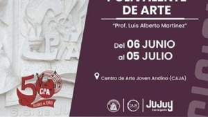 Inauguran la muestra "Bodas de Oro" del Polivalente de Arte