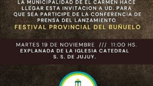 Se viene el tradicional Festival Provincial del Bu&ntilde;uelo en El Carmen