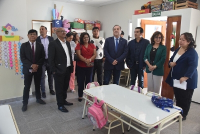 El vicegobernador Alberto Bernis inaugur&oacute; obras escolares en El Piquete
