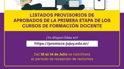 Est&aacute;n disponibles los listados provisorios de aprobados de la primera etapa de los cursos de Formaci&oacute;n Docente 2023