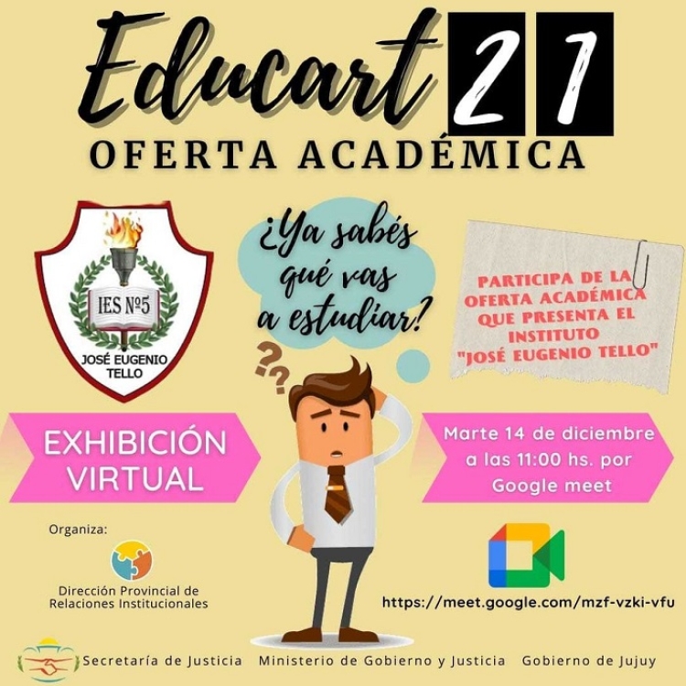 Virtual "Educart/21": Iniciar&aacute;n muestra acad&eacute;mica