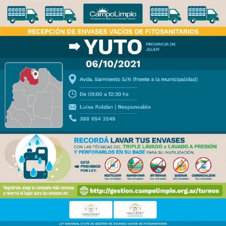 Productores: Campa&ntilde;a de recolecci&oacute;n de envases de agroqu&iacute;micos