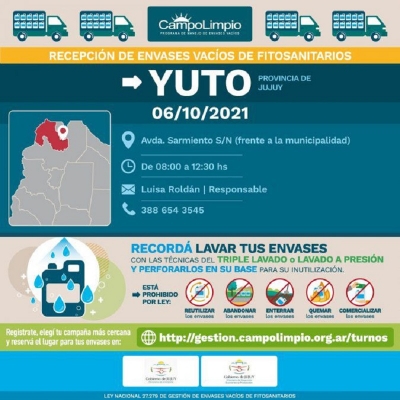 Productores: Campa&ntilde;a de recolecci&oacute;n de envases de agroqu&iacute;micos