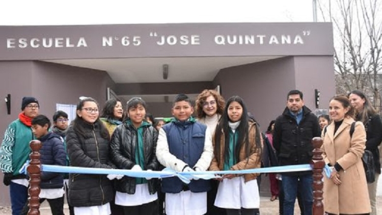Inauguraci&oacute;n de obra de la Escuela Primaria N&deg;65 - "Jos&eacute; Quintana" en Lozano