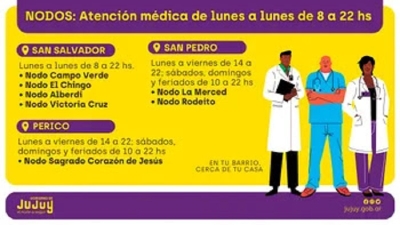 Nodo Rode&iacute;to cuenta con atenci&oacute;n m&eacute;dica de lunes a lunes