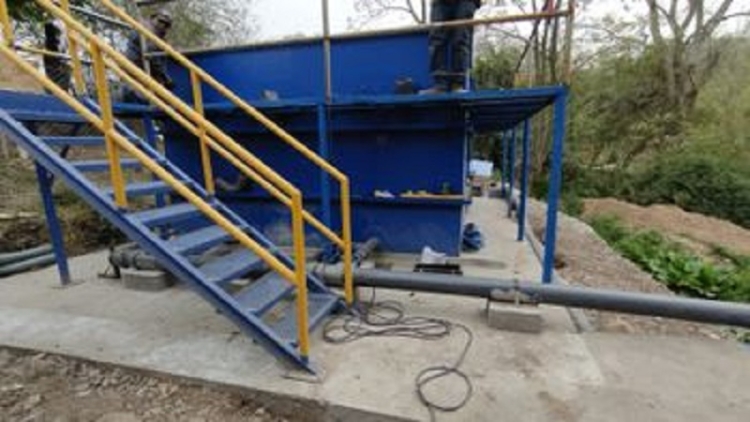 Avances del 90% en la importante obra de la nueva planta potabilizadora de agua de Los Alisos