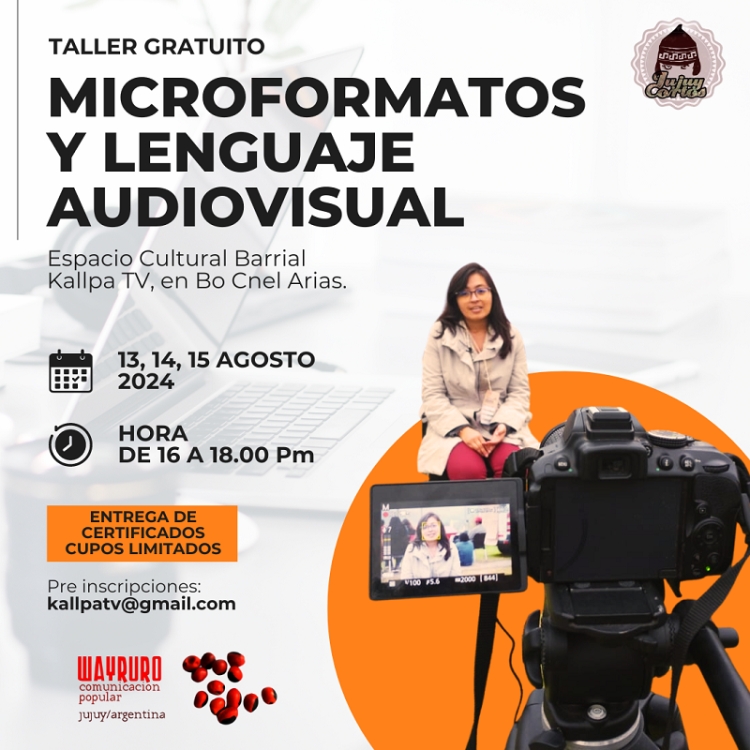 Taller gratuito de Wayruro de &ldquo;Microformatos  y producci&oacute;n audiovisual&rdquo;