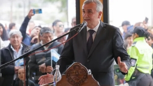 Gerardo Morales encabez&oacute; el viaje inaugural del Tren de la Quebrada