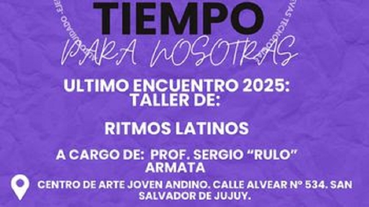 Tiempo Para Nosotras cierra 2025 con taller de ritmos latinos y agasajo
