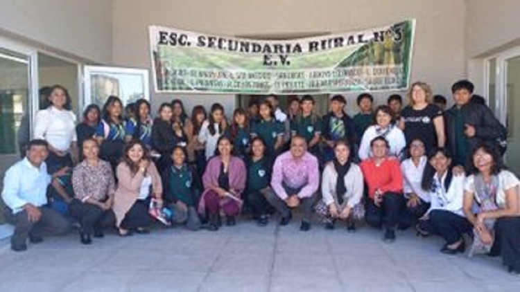 Visita junto a Unicef a la Secundaria Rural N&ordm; 5 El Milagro