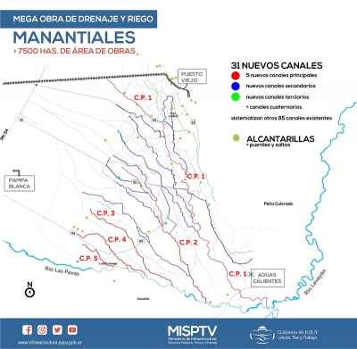 Nueva inspecci&oacute;n a la Mega Obra de Manantiales, que avanza a ritmo adecuado