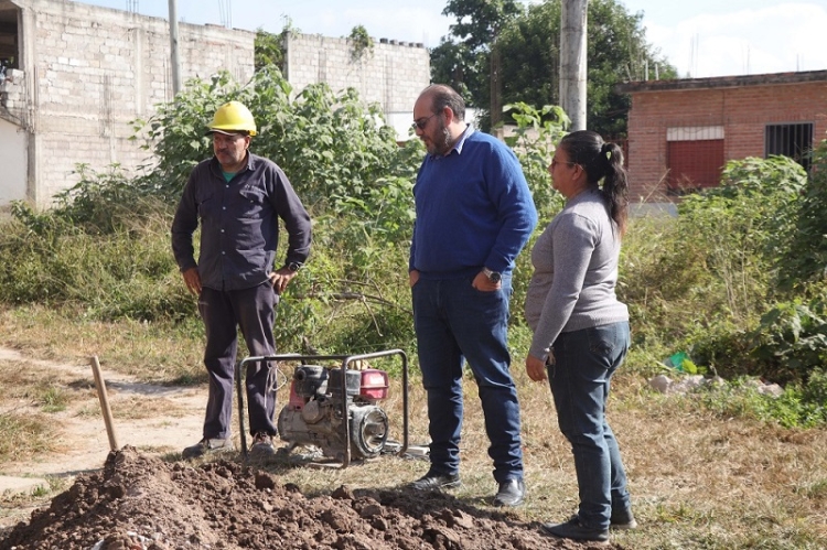 Tramo final de la obra de red de gas natural en el barrio 18 de noviembre para 200 vecinos palpale&ntilde;os