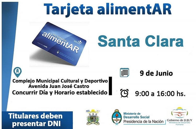 Contin&uacute;a con la entrega de Tarjetas Alimentar