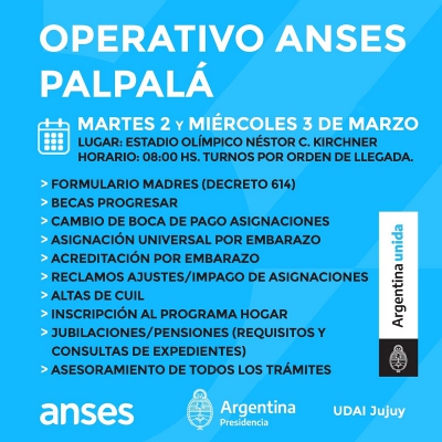 ATENCI&Oacute;N DE ANSES EN PALPAL&Aacute;