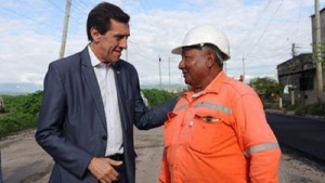 Sadir visit&oacute; obra de pavimentaci&oacute;n en Alto Comedero