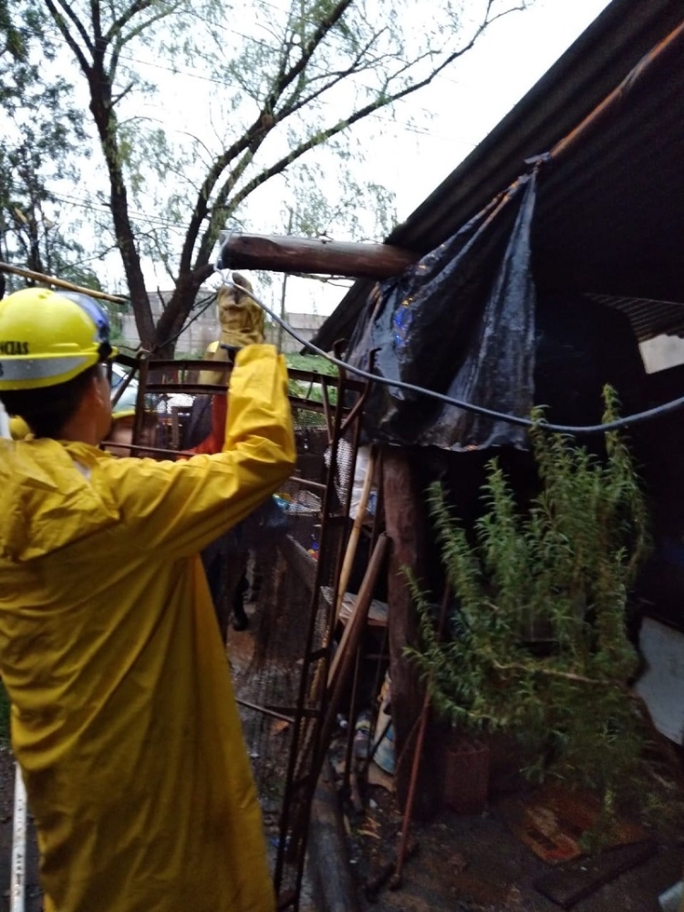 Defensa Civil monitorea las zonas afectadas por la tormenta