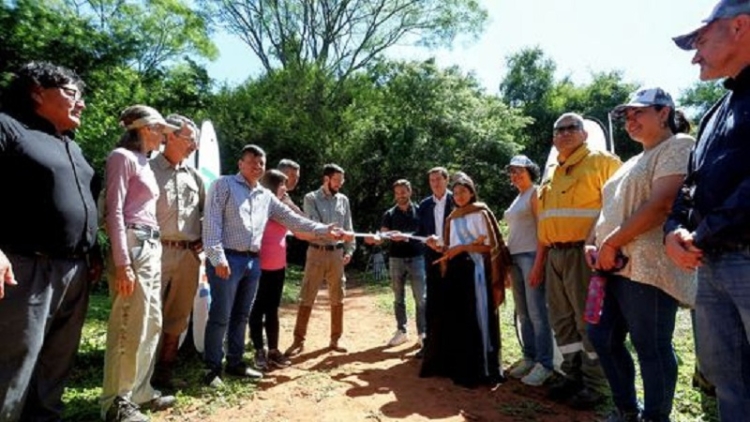 Sadir inaugur&oacute; el "Sendero del Mangrullo" en la reserva Las Lancitas
