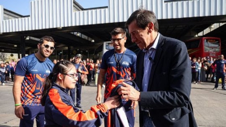 Sadir despidi&oacute; a la delegaci&oacute;n juje&ntilde;a que participar&aacute; de los Juegos Nacionales Evita