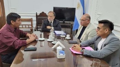 &Aacute;lvarez Garc&iacute;a recibi&oacute; al normalizador de UTA Seccional Jujuy