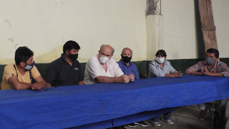 El Presidente del PJ brind&oacute; su apoyo pol&iacute;tico a Juan Cunchila, Comisionado de Huacalera.