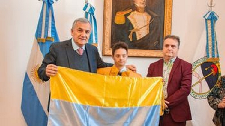 Gerardo Morales recibi&oacute; al bailar&iacute;n Eros Recio, abanderado de los derechos de las personas con discapacidad