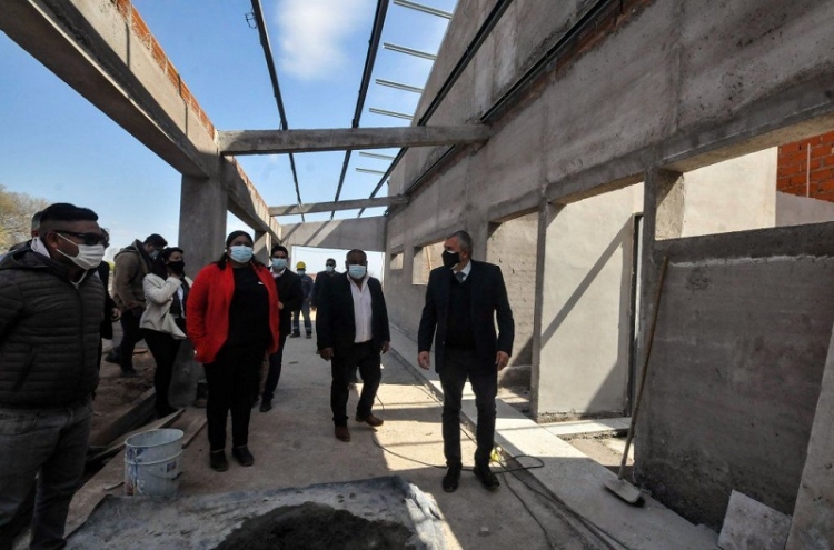 EDUPLAN 21 . Avanza a paso firme la construcci&oacute;n de la nueva escuela primaria de Santa Clara